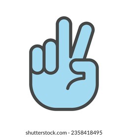 Hand icon vector on trendy design