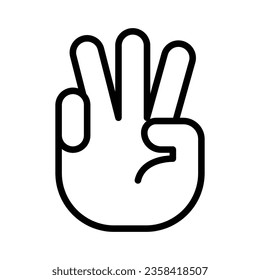 Hand icon vector on trendy design