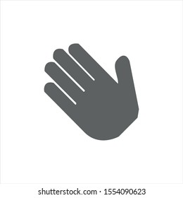 hand icon vector on white background editable for eps10
