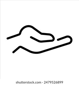hand icon vector on white background