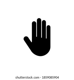 Hand icon vector. hand vector icon, palm