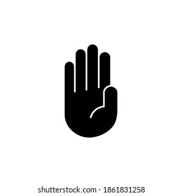 Hand icon vector. hand vector icon, palm