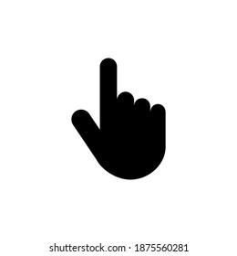 Vector de icono de mano. icono del vector de mano, palma