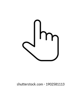 Hand icon vector. hand vector icon, palm