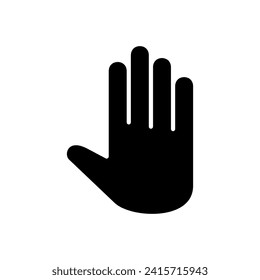 Hand icon vector. hand vector icon, palm