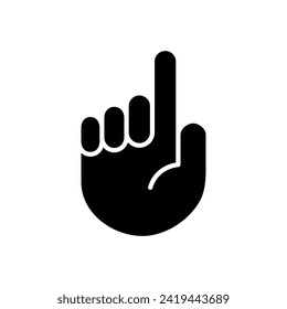 Hand icon vector. hand vector icon, palm