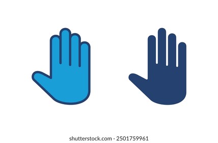 Hand icon vector. hand vector icon, palm