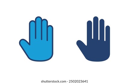 Icono de la mano. Vector del Vector de la mano, palma
