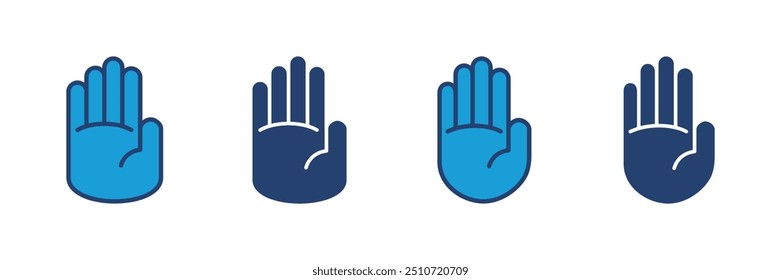 Hand icon vector. hand vector icon, palm