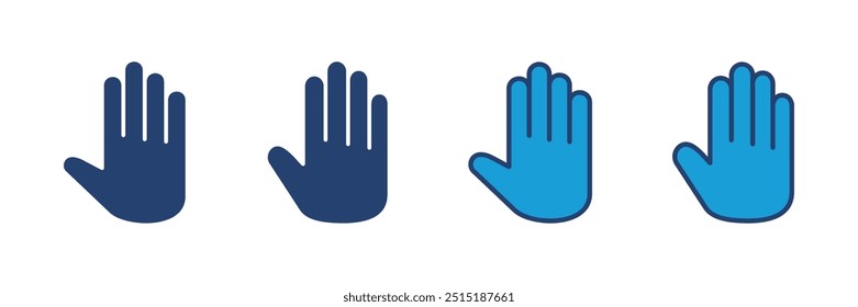 Hand icon vector. hand vector icon, palm
