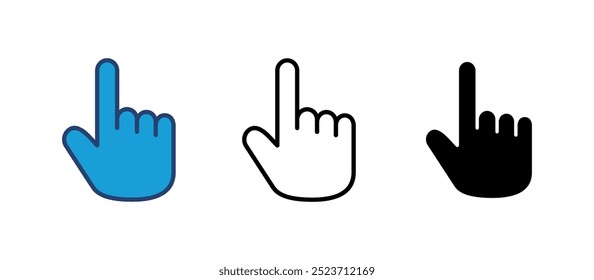 Hand icon vector. hand vector icon, palm
