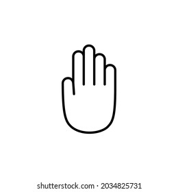 Hand icon vector, palm logo illustration, Vector Hand Icon Symbol