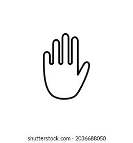 Hand icon vector, palm logo illustration, Vector Hand Icon Symbol