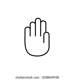 Hand icon vector, palm logo illustration, Vector Hand Icon Symbol