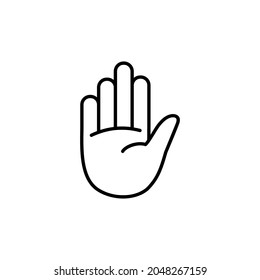 Hand icon vector, palm logo illustration, Vector Hand Icon Symbol