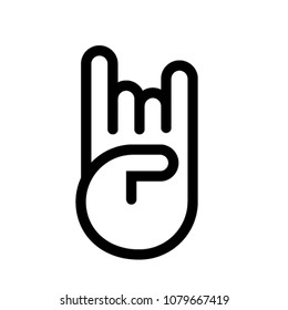 hand icon vector pictogram mark symbol 