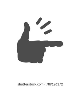 Hand icon. Vector set.