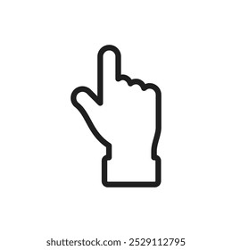 Hand icon Vector set outline
