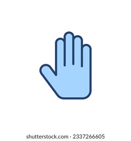 Hand icon vector. hand sign and symbol. palm