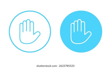 Hand icon vector. hand sign and symbol. palm