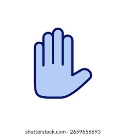 Mano icono Vector. mano signo y símbolo. palma