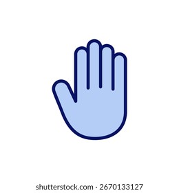 Hand-Symbol, Vektor. Handzeichen und Symbol. Handfläche