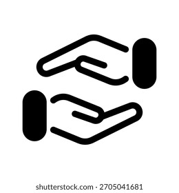 Ilustração de design de símbolo de vetor de ícone de mão