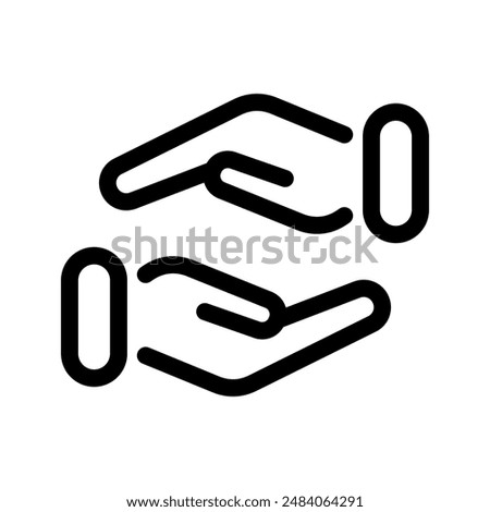 Hand Icon Vector Symbol Design Illustration