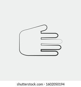 hand icon vector for web and graphic design