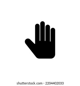 Hand icon vector for web and mobile app. hand sign and symbol. hand gesture
