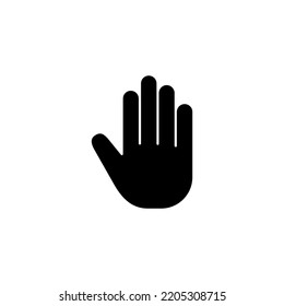 Hand icon vector for web and mobile app. hand sign and symbol. hand gesture