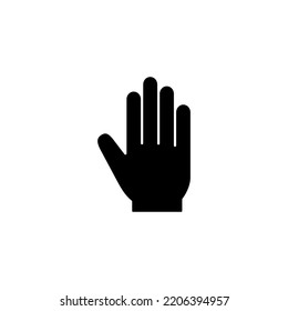 Hand icon vector for web and mobile app. hand sign and symbol. hand gesture