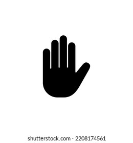 Hand icon vector for web and mobile app. hand sign and symbol. hand gesture
