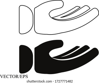 hand icon  Vector,editable stroke vector illustration eps10