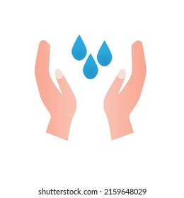 hand icon, hand wash concept, vector illustration