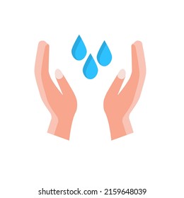 hand icon, hand wash concept, vector illustration