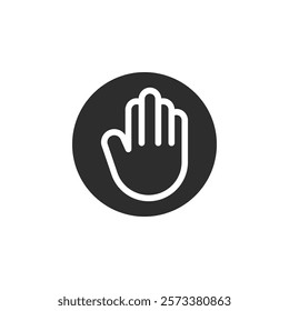 Hand icon web design in vector