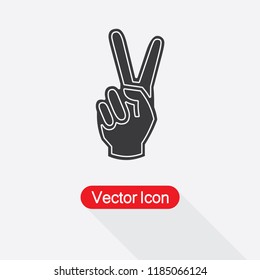 Hand Icon,Peace Icon Vector Illustration Eps10