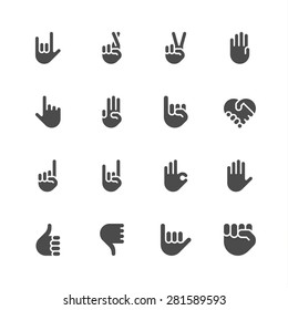 Hand icons