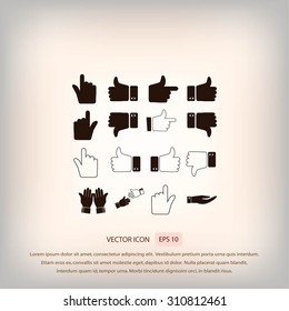 Hand icons