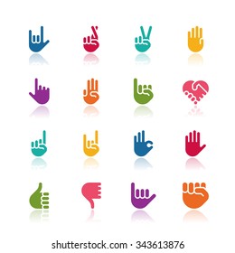 Hand icons