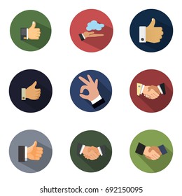 Hand icons