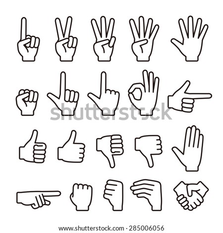 Hand icons