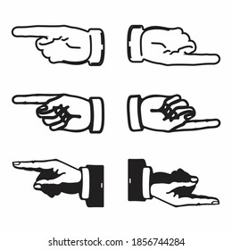 Iconos de mano. Ilustración vectorial de diseño manual