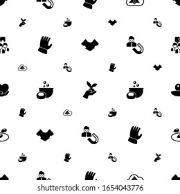 hand icons pattern seamless. Included editable filled partnership, Gardening, Origami, Garden gloves, Soap making, User Engagement, caring icons. hand icons for web and mobile.