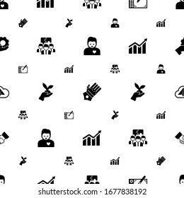 hand icons pattern seamless. Included editable filled girlfriend, gauntlet gloves, Graphic tablet, Team building, Gardening, Profit, Origami icons. hand icons for web and mobile.