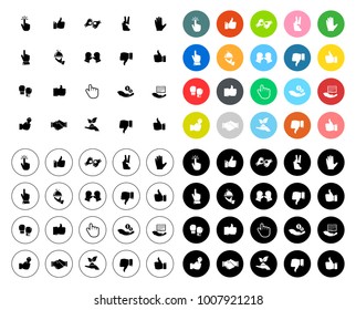 Hand Icons set