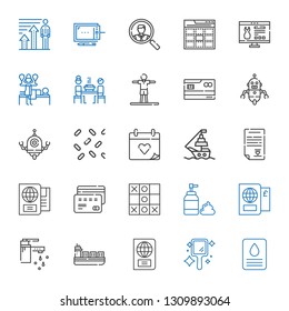 hand icons set. Collection of hand with soap, hand mirror, passport, ship, tap, foam, tic tac toe, credit card, wedding contract, wedding day. Editable and scalable icons.