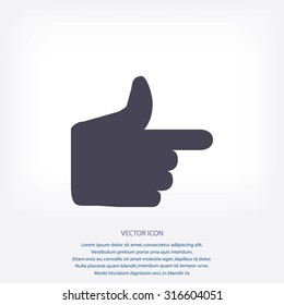  hand icon.vector