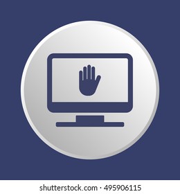 Hand icon,vector. Flat design.